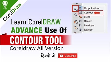 Advance use of CONTOUR tool in Coreldraw All Versions | Shashi Rahi