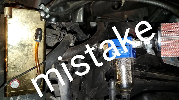 Big MISTAKE on my gdi engine when oil catch can...