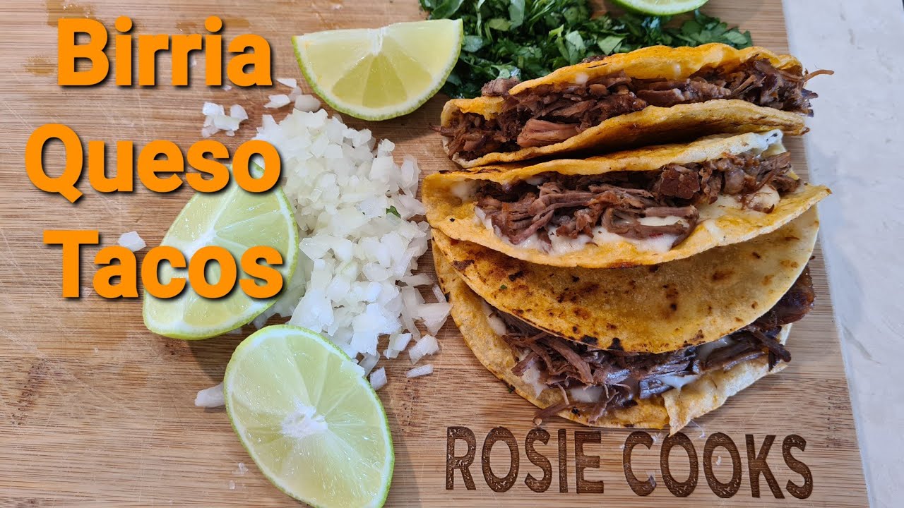 Homemade Birria Queso Tacos - YouTube