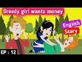 Stubborn girl part 12 | English story | Learn English | English animation | English conversation