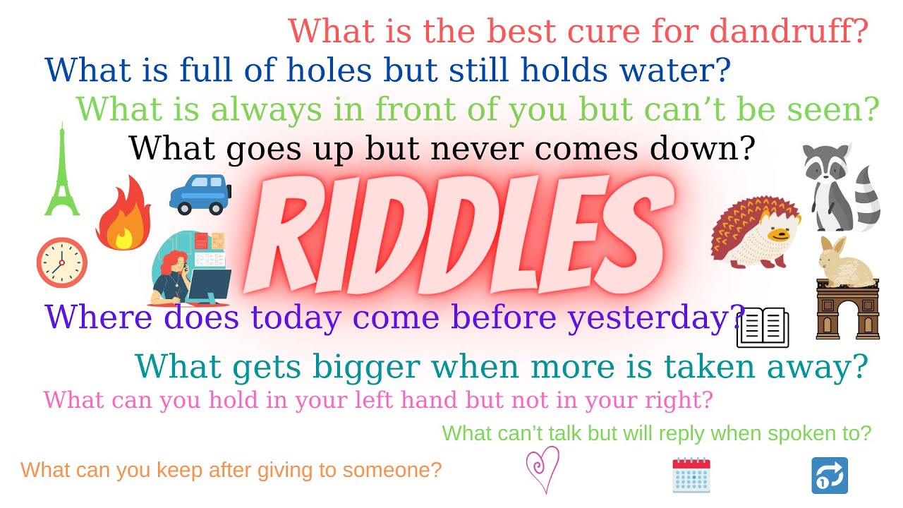 English Riddles Nice Riddles Funny Riddles Humorous Riddles Difficult Riddles Youtube