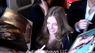 TRACY SPIRIDAKOS OF REVOLUTION ON NBC SIGNING A TON OF AUTOGRAPHS IN LOS ANGELES, CA Profile