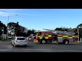 Near collision between fire engine and car - Christchurch