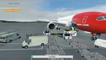 ✈PREPAR3D v4.3  VATSIM✈ ENGM TO LGSK ✈QW787-800 NAX/GSX 2/PROJECTFLY✈