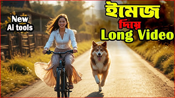 একটি Image থেকে Long Video তৈরি করুন | Free AI Tools দিয়ে | Image to Video ৷ text to video