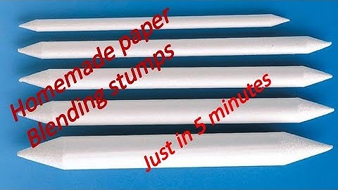 How to Make Paper Blending Stumps at Home | Pencil Drawing Tools |Art for Beginners |By Vivek.KGupta