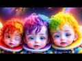 Ai Colorful Babies in Space: Babies go to Mars with Balloons, for Children and Families video