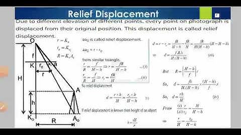 Relief Displacement Derivation