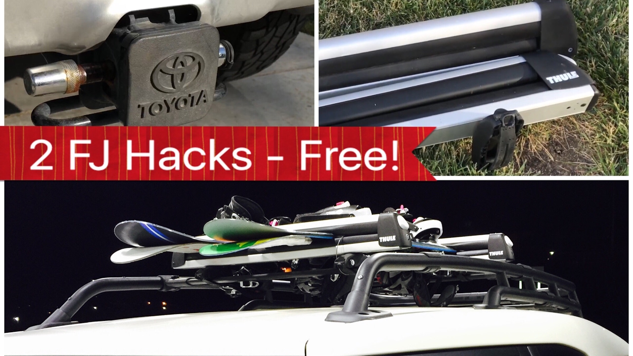 Fj Cruiser Tips And Tricks Free Hitch Cap And Ski Snowboard Rack