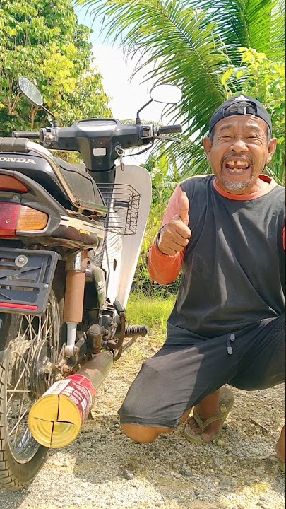 CARA BUAT KNALPOT BEBEK JADI MOTOR TRAIL #diy #viral #art #craft #video #shorts