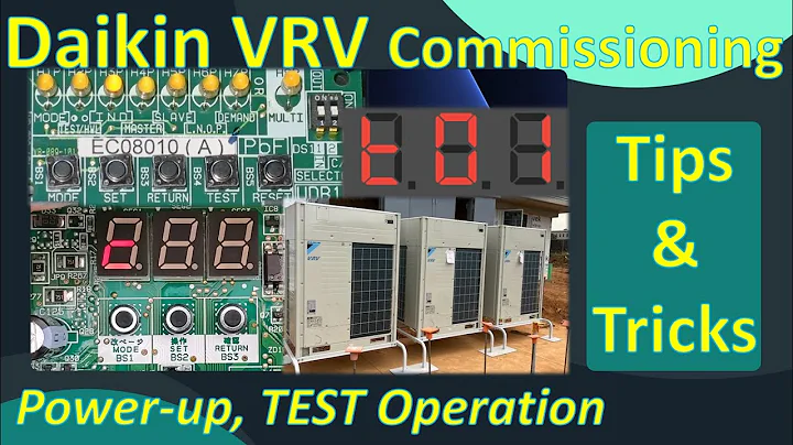 Daikin VRV Commissioning | Tips and Tricks Part 1 | Power-up and Test Operation - 9-3-2022