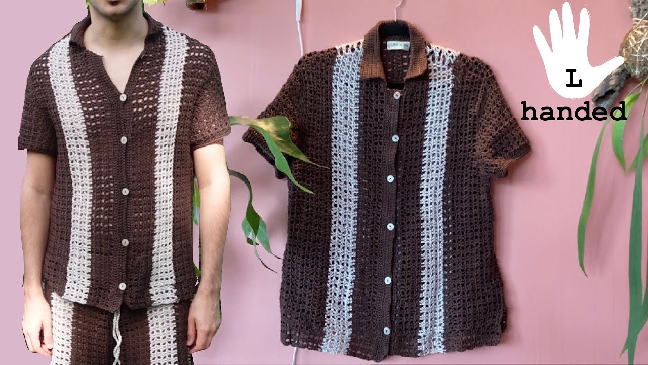 Tutorial: A crochet shirt that actually fits! (Left-handed pattern ...
