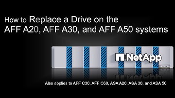 How to replace a Drive on the AFF A20 AFF A30 and AFF A50 systems