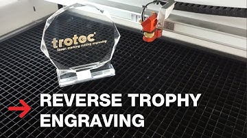 Reverse Trophy Engraving | Acrylic Laser Engraving
