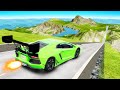 Which SUPERCAR Can Jump The Furthest?! (BeamNG)