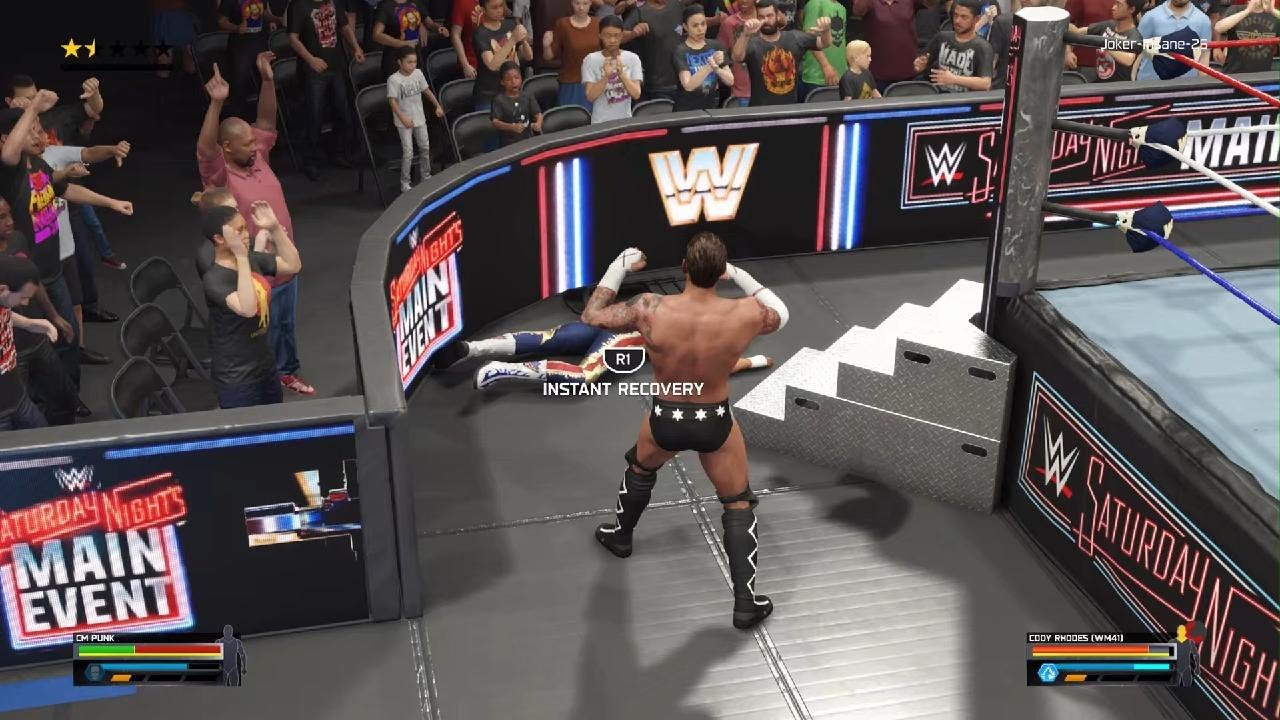 WWE 2K25 CM Punk vs Cody Rhodes