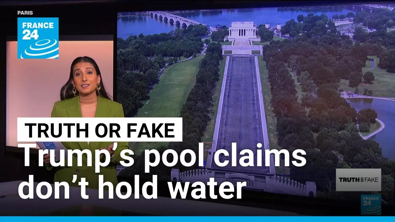 Trump changes Reflecting Pool ‘gash’ size again, but still no proof • FRANCE 24 English
