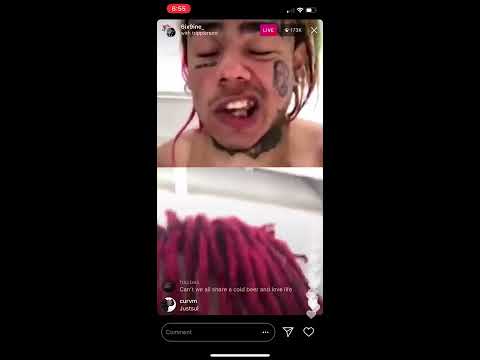 6ix9ine and Trippie Redd full fight on Instagram live