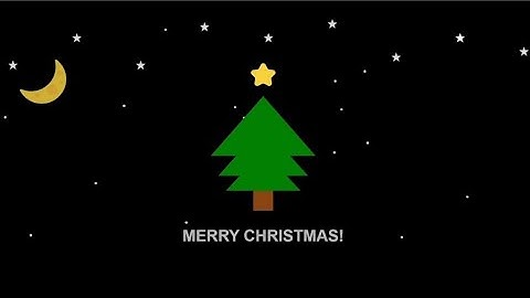 Code Christmas animation using HTML CSS bootstrap and javascript