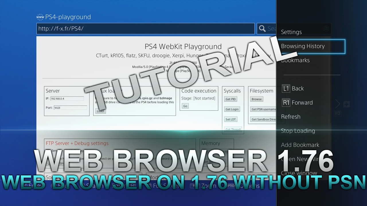 To Internet Browser on a PS4 Without PSN. - YouTube