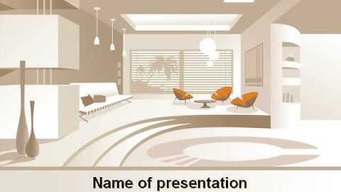 Interior Environment PowerPoint Template by PoweredTemplate.com