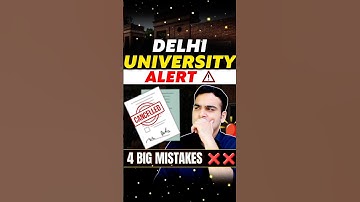 Avoid DU Admission getting cancelled✅ #shorts