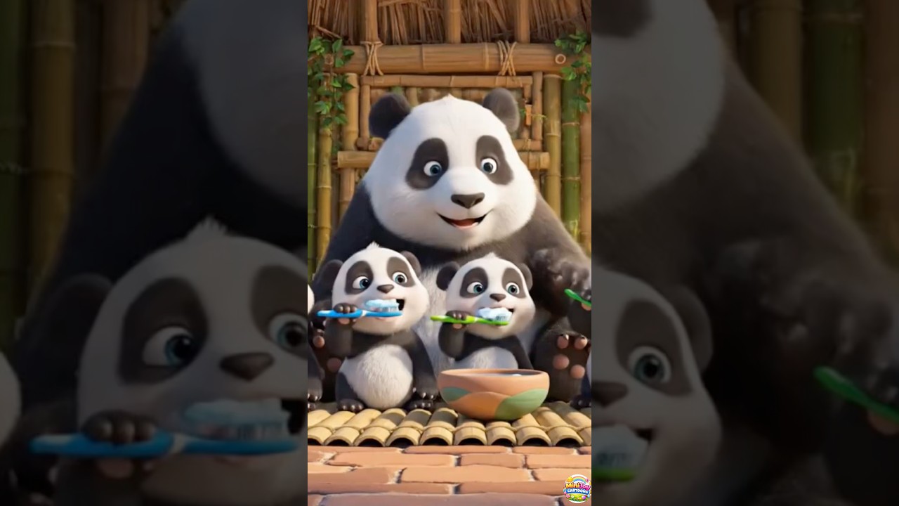 Baby Pandas Bath Time Fun🐼