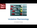 Intubation Pharmacology