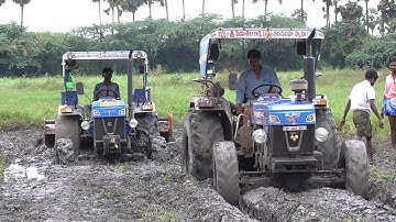 Powertrac Euro 45 Plus 4wd Tractor Stuck in Mud | Euro 55 Next 4wd Rescued | Mighty Automotives