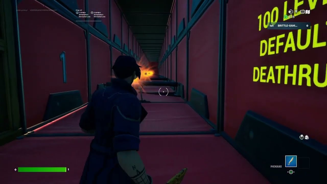 I tried the easiest Fortnite 100 level default deathrun.