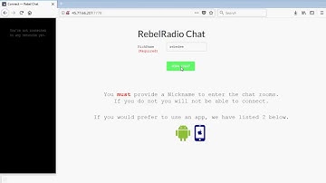 Rebel Radio IRC chat