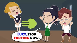 Lucy's Fart Mishap | Simple English Story | Lucy English