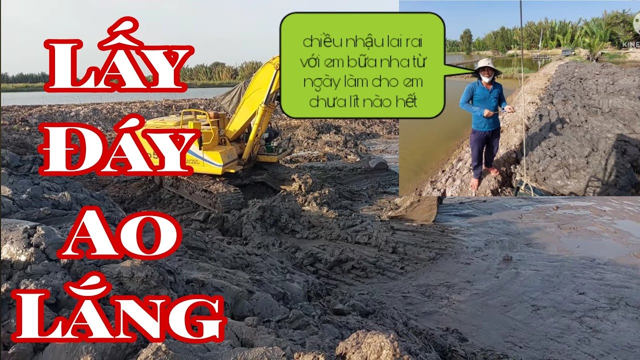 Xe cuốc miền tây_máy đào kato lấy đáy hoàn chỉnh ao lắng 