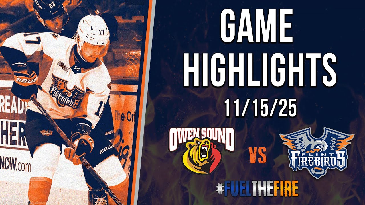 ГЛАВНЫЕ МОМЕНТЫ — Flint Firebirds против Owen Sound Attack — 15.11.25