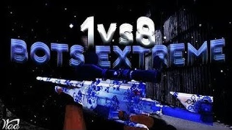 1v8 BOTS IN PRACTICE MODE ON EXTREME DIFFICULTY - Critical Ops