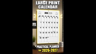 Large Wall Calendar 2026 2027 Review Big Print Game Changer