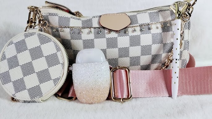 White Louis Vuitton Damier Azur Mini Pochette Accessoires Baguette –  Designer Revival