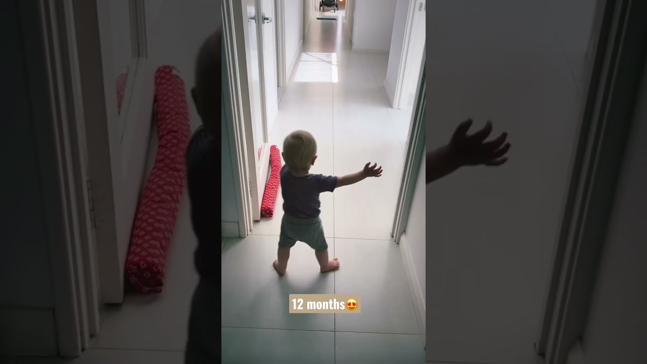 FIRST steps🤩my baby🥰1yo