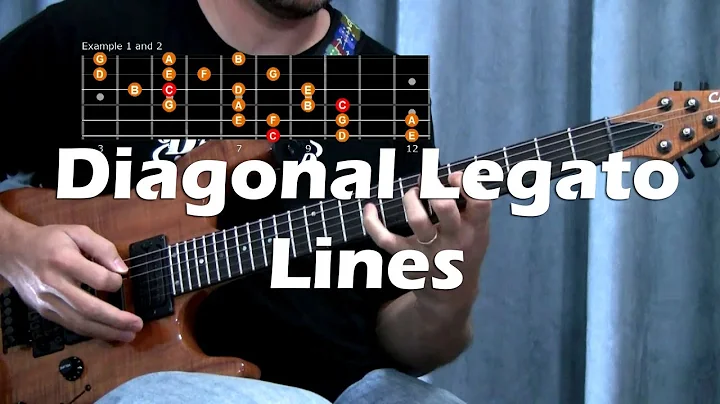 Diagonal Legato Lines for Guitar