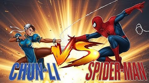 [Quick-ie Fight-#091]: 🔥 Chun-Li vs Spider-Man | Across the Daily Bugle | CAPCOM Style Arcade Fight