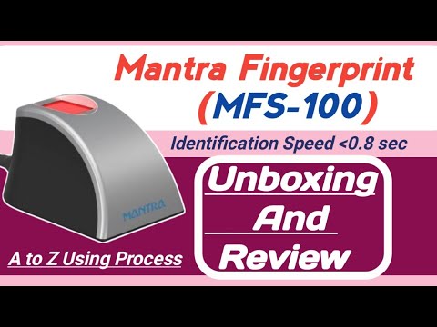 Mantra Fingerprint MFS 100 Unboxing And Review |Mantra Rd Service Ko Kaise Install Or Use Kare !