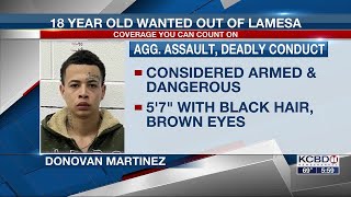 18-year-old wanted in Lamesa on multiple charges including aggravated assault