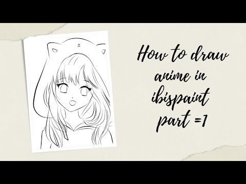 how to draw anime girl in Ibis paint x beginner tutorial. - YouTube