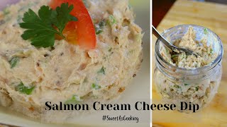 How to make an incredibly tasty 3 ingredient salmon cream cheese dip in under 5 minutes Resimi