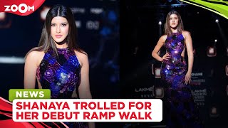 Shanaya Kapoor Trolled For Her Debut Ramp Walk, Netizens Call It Duck Walking
