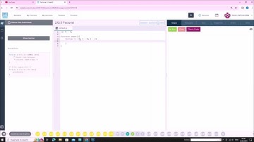 JavaScript 2.13.5 სავარჯიშო -  Factorial / codehs.com / პროგრამირება / ლევანი მასწავლებელი