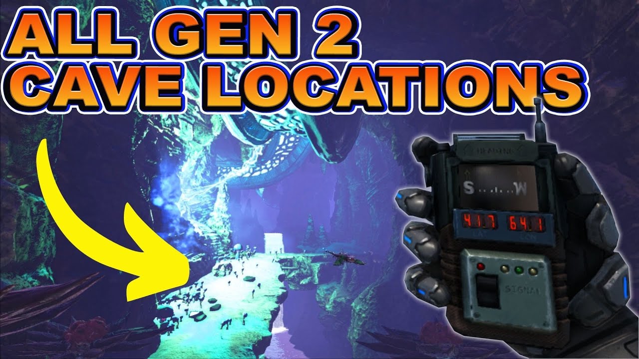 Ark Genesis Part 2 Cave Locations All Cave Locations On New Ark Genesis Map Youtube