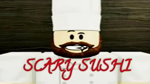 Don't ever eat here .... Roblox scary sushi ! #roblox