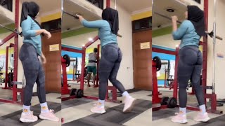 Hijab Style Sport Try On Legging Strecth Fashion Wanita Gym Senam