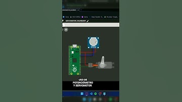 USO DE POTENCIÓMETRO Y SERVOMOTOR CON RASPBERRY PI PICO Y MICROPYTHON #python #wokwi #fyp #new